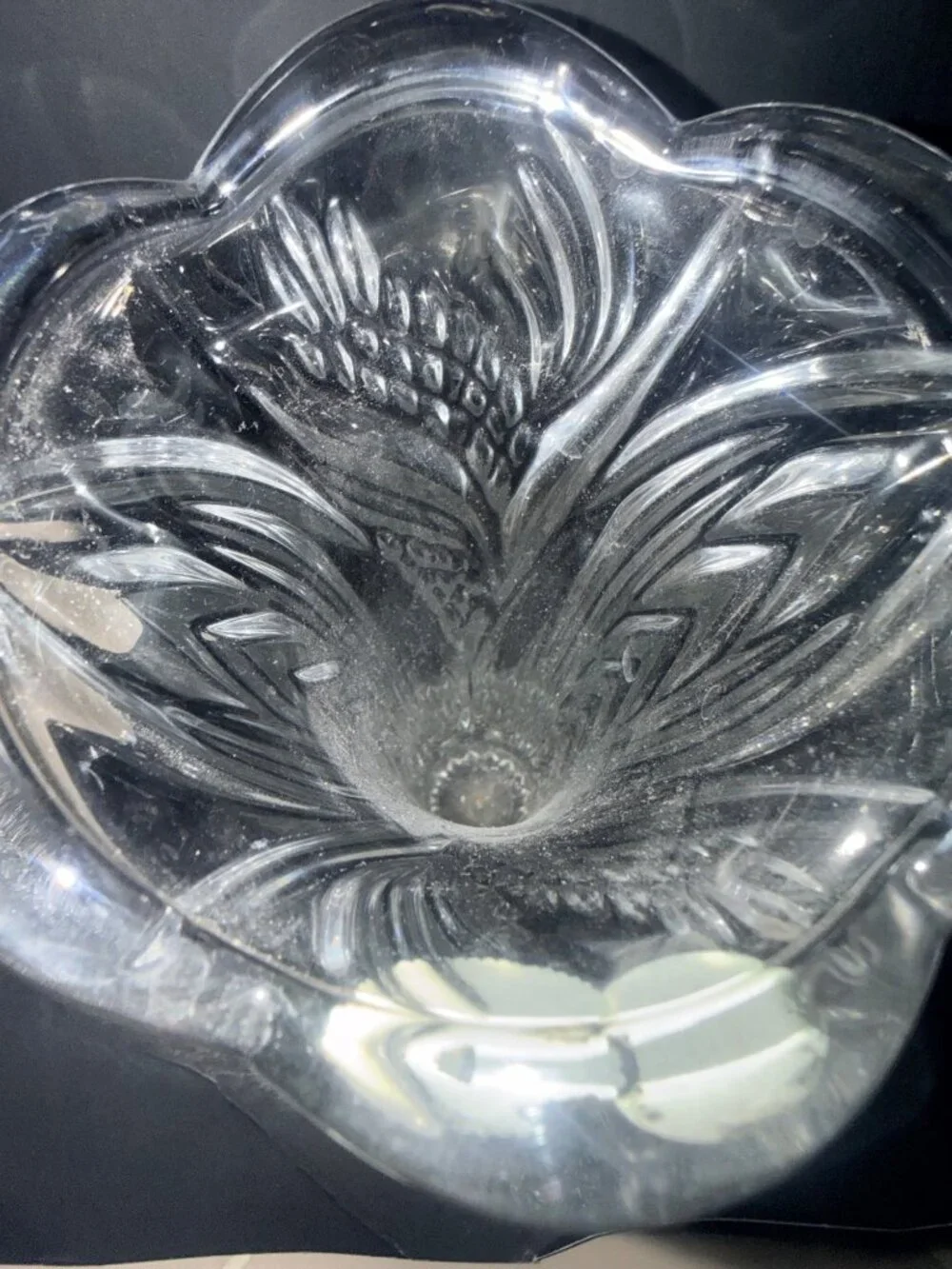 Bohemia 24% Lead Crystal Vase Czech Republic 10